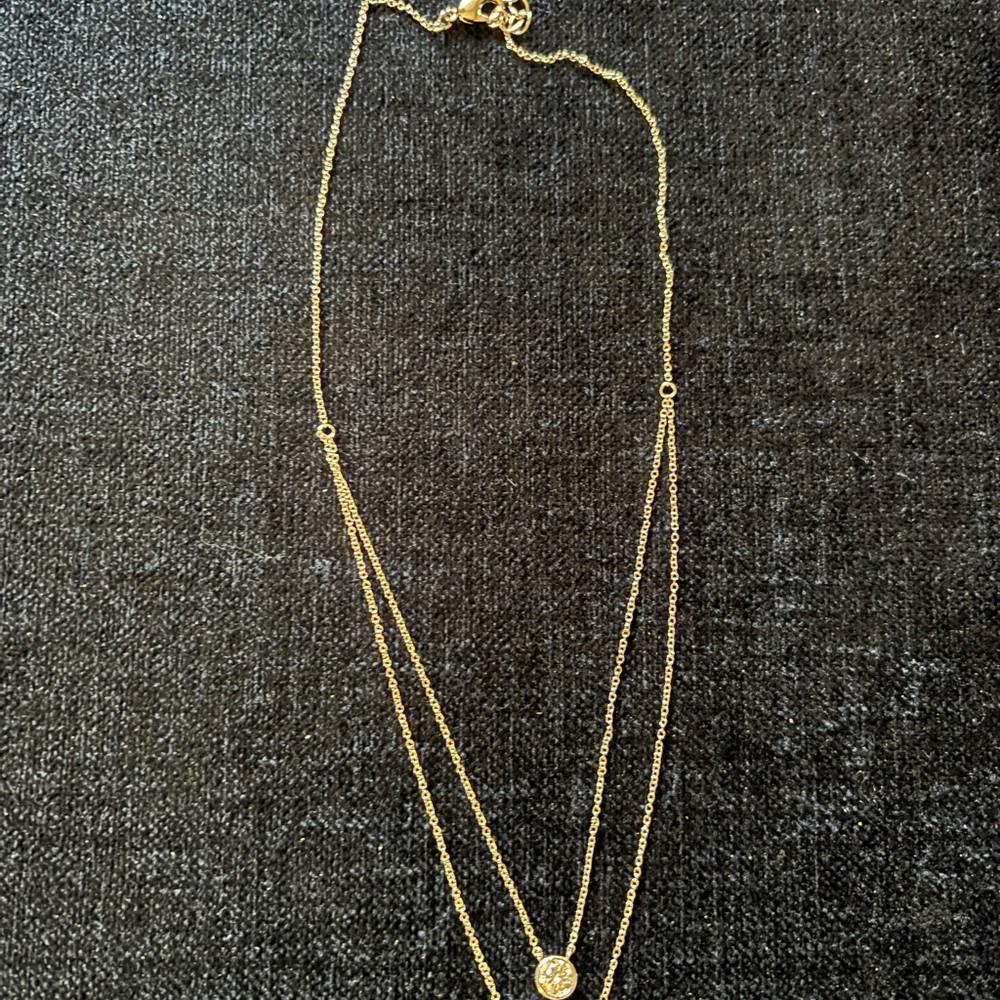 Jennifer Miller Double Solitaire Layered Necklace - Picture 6 of 6